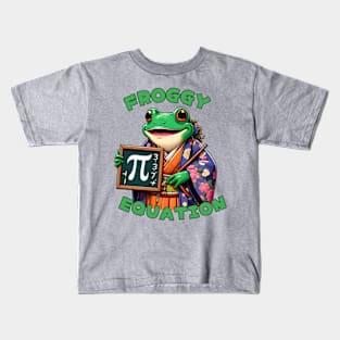 Pi day frog Kids T-Shirt